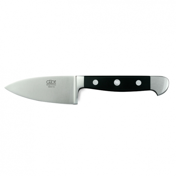 The GÜDE ALPHA Hard Cheese Knife 10cm 170g