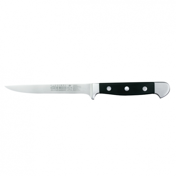 The GÜDE ALPHA Flexible Boning Knife 13cm 151g