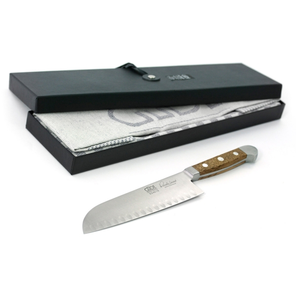 Das große Güde Alpha Fasseiche Santoku mit Kulle G-E546/18