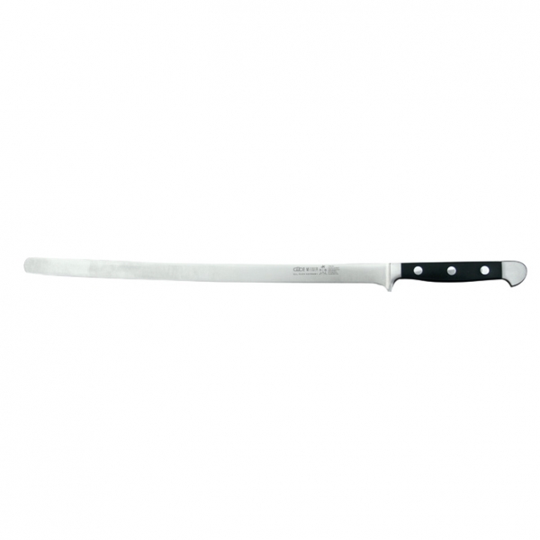 The GÜDE ALPHA Large Salmon Slicer 32cm 131g