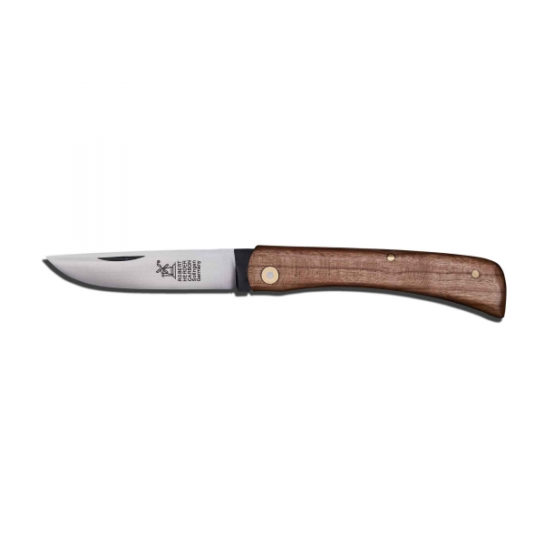 Hippekniep pocket knife carbon steel cherry wood