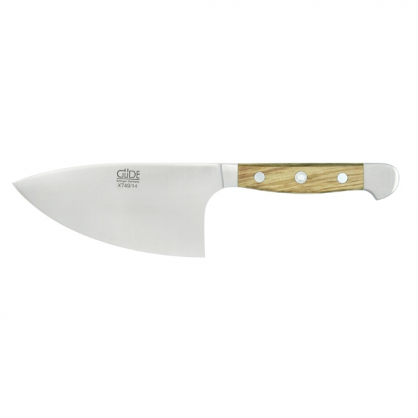 The GÜDE ALPHA OLIVE Herb Knife "Shark" 14cm 200g