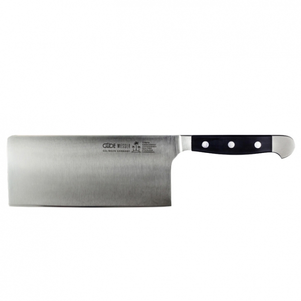 The GÜDE ALPHA square Chinese Chef's Knife 18cm 279g