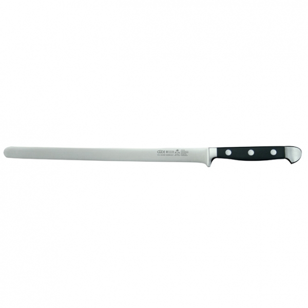 The GÜDE ALPHA Salmon Slicer 26cm 129g