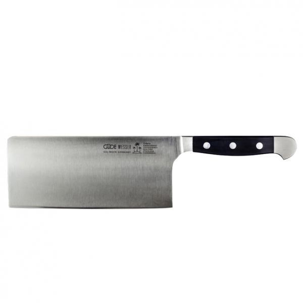 The GÜDE ALPHA Medium Cleaver 18cm 381g