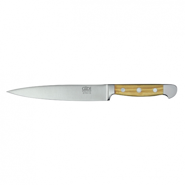 The GÜDE ALPHA OLIVE Filleting Knife with Flexible Blade 18cm 144g