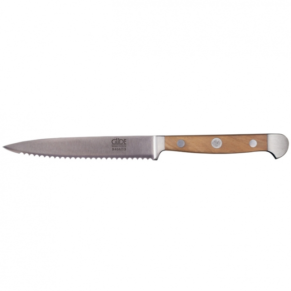 The GÜDE ALPHA OLIVE Tomato Knife 13cm 65g